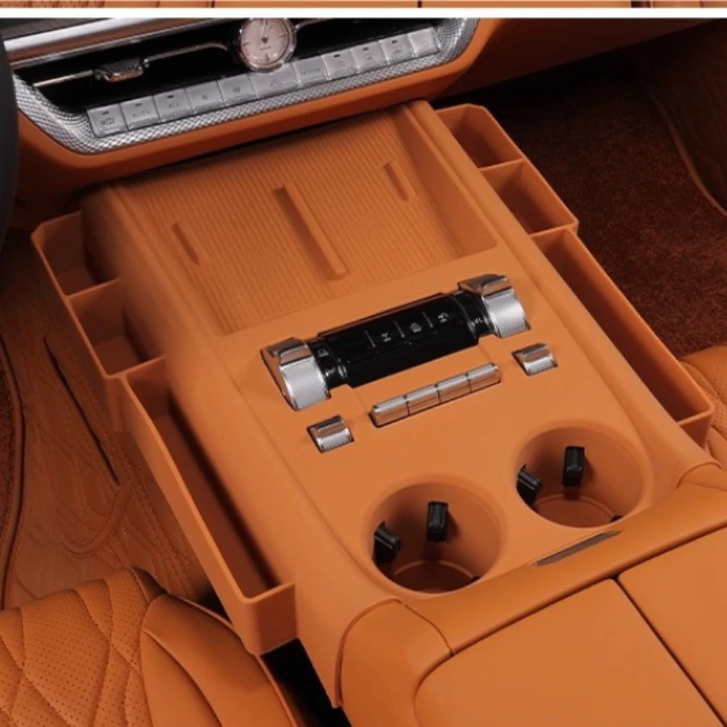 

Для GWM Tank 500hi4t/hi4z 2026, центральная консоль, силиконовая накладка для переключения передач с ящиком для хранения, силиконовый защитный коврик для беспроводного зарядного устройства