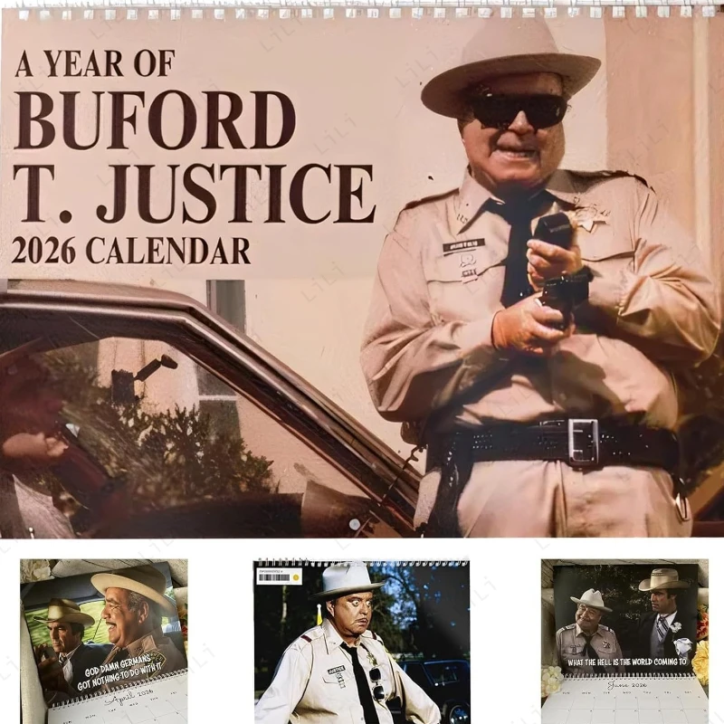 

2026 Creative New Product Character Calendar Sheriff Buford Inspired Wall Calendar