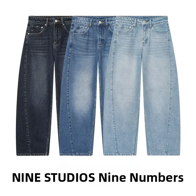 

Loose Casual Loose Barrel aped Jeans mid Waist Women's Street Sle Cotton Jeans l Waist Button Closure Winter