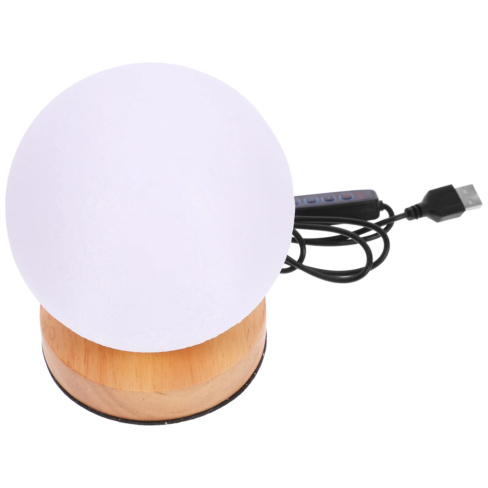 Rotatable Moon Lamp Led Night Light For Bedroom Usb Powered Warm Decorative Room Lamp Creative Bedside Lighting