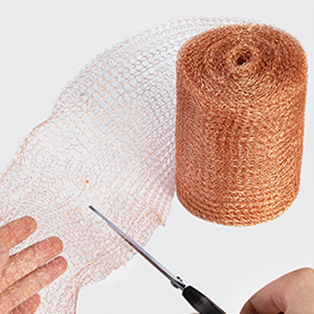 Copper Mesh Screen Roll Dense Flexible and Strechy Hole Blocker for Mice  Rodent Repellent