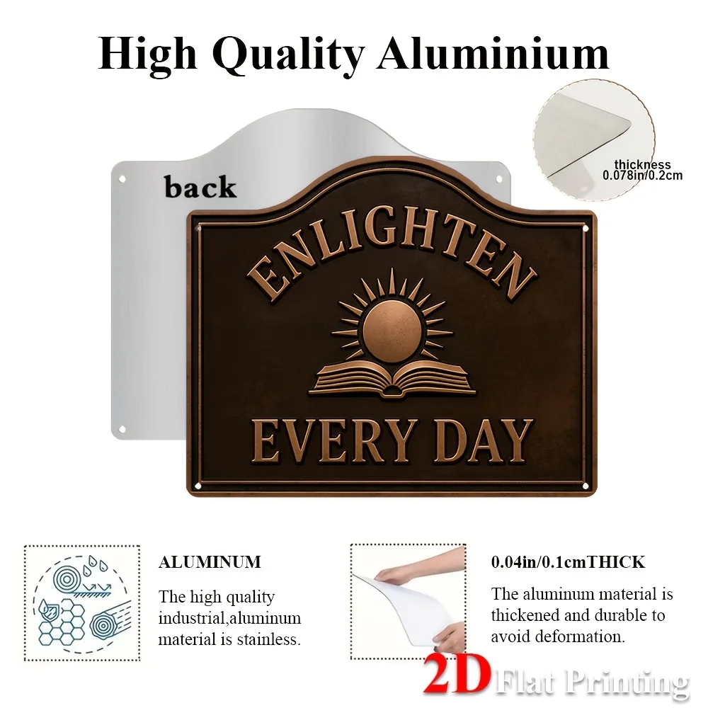 2D Flat, 1pc, Signs Metal Sheet Painting 