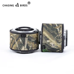 Chasing birds camouflage lens coat for NIKON AF-S teleconverter 1.4X 2.0X 1.7X waterproof and rainproof lens protective cover