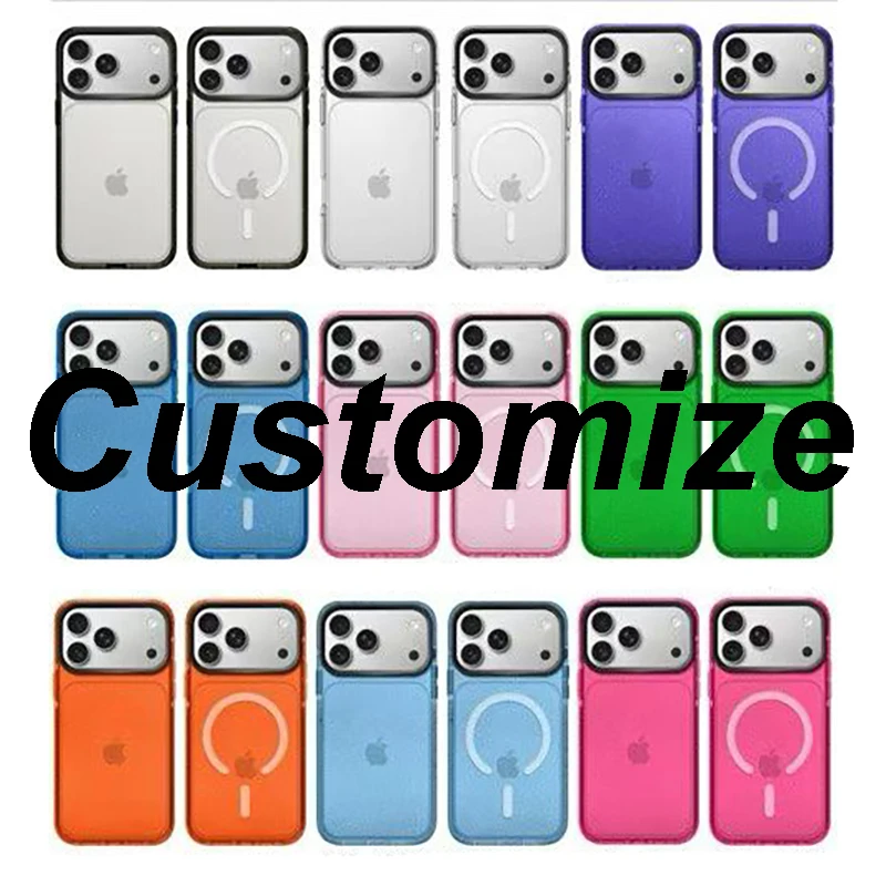 Custom Impact Black / White / Multicolor Border Phone Cover for IPhone 12 13 14 15 16 17 18 Pro Max Case for IPhone Air