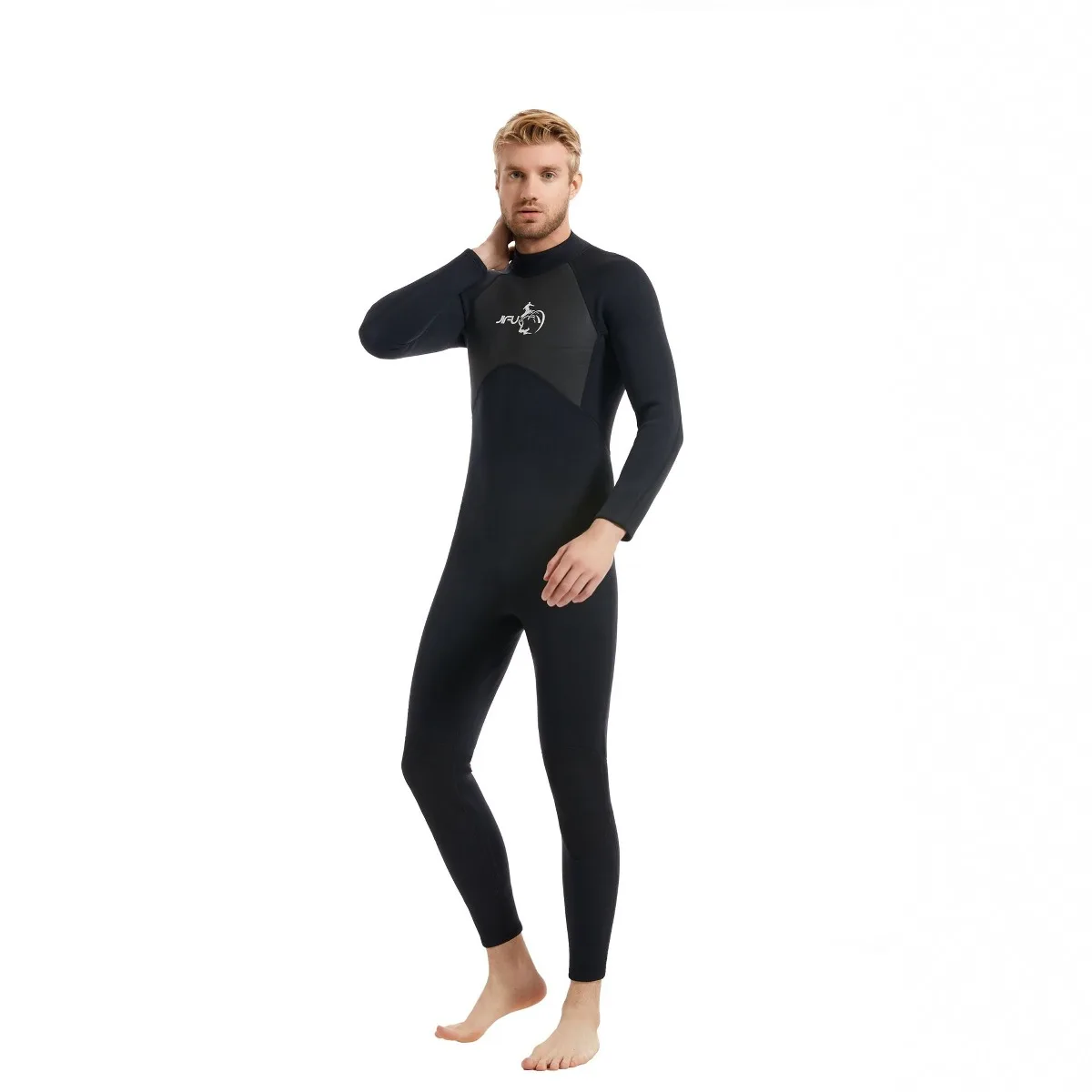 

Cross-border New 3MM One-piece Diving Suit Men Thickened Cold Surfing Suit Men Outdoor Free Diving Winter Swimming Wetsuit
