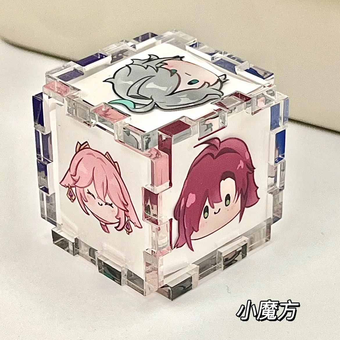 Anime Genshin Impact Balladeer Kaedehara Kazuha Cosplay Acrylic Sheet Storage Box Jigsaw Irregular Shaped Puzzle Xmas Gift