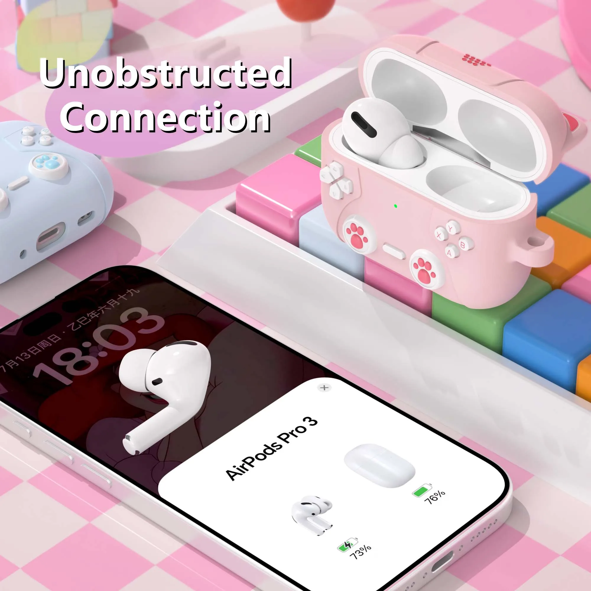 Für Airpods Pro3 Schutzhülle, kratzfeste und sturzsichere lustige süße Katzenschutzhülle für Airpods Pro 3 Hülle