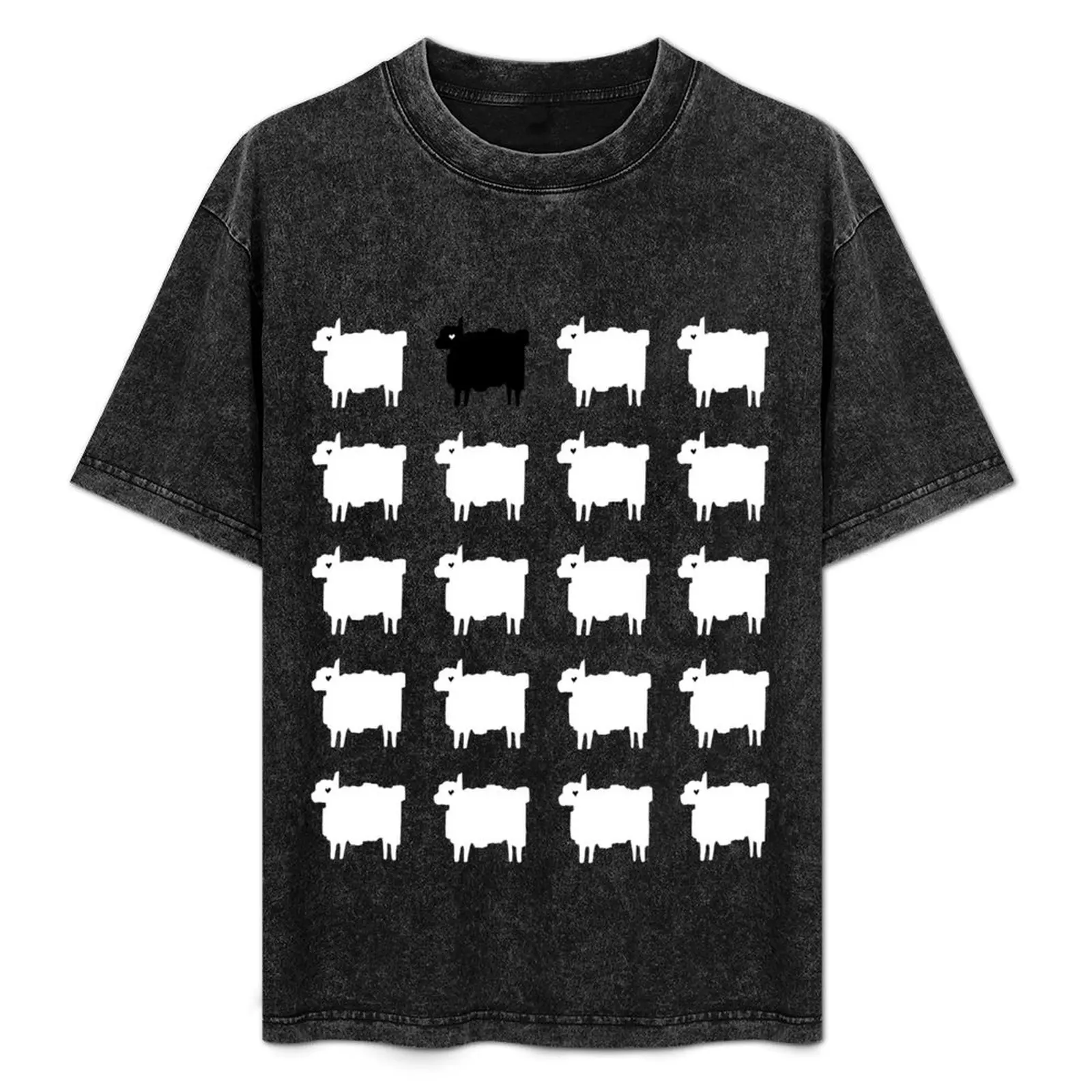 Diana's Black Sheep Jumper T-Shirt Basic Solid Color Short Sleeve Cotton Top