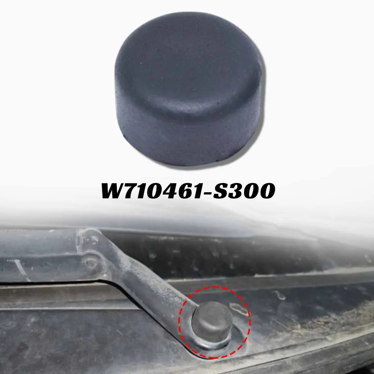 

Windscreen Wiper Arm Head Nut Cap Front Windshield Bolt Cover for Peugeot 206 2009-2012 Ford Fiesta Mk7 Styling W710461-S300 Car