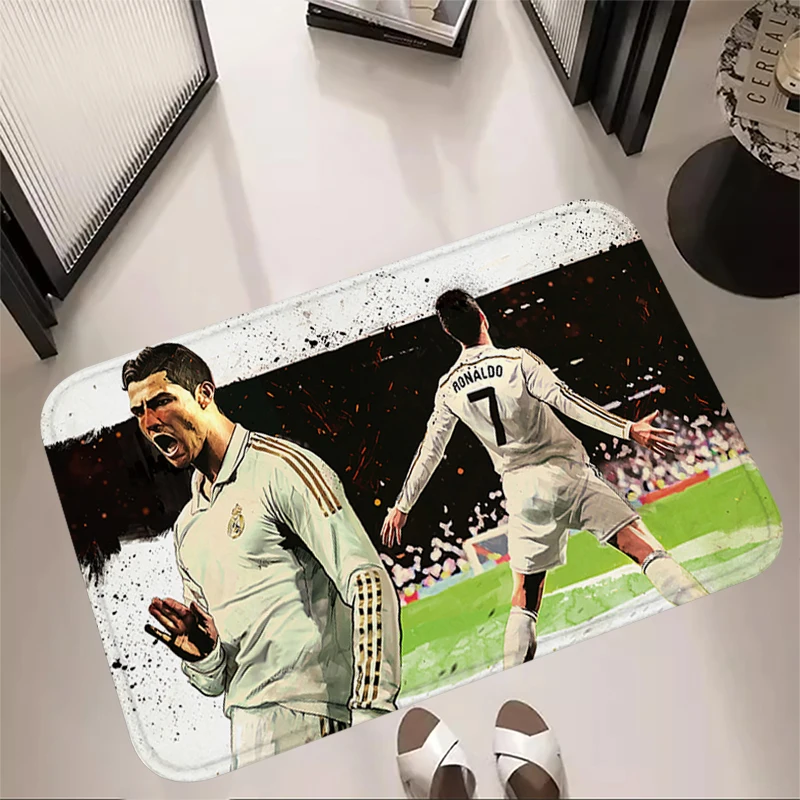 Foot Carpets CR7 Living Room Rug Cristiano Ronaldo Entrance Doormat Bathroom Floor Mat Carpet Anti Slip Home Kitchen Hallway