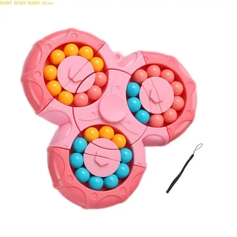 

Q81A Вращающиеся волшебные бобовые кубики Spinner Toy, стресс -смягчение щуджет головоломки.