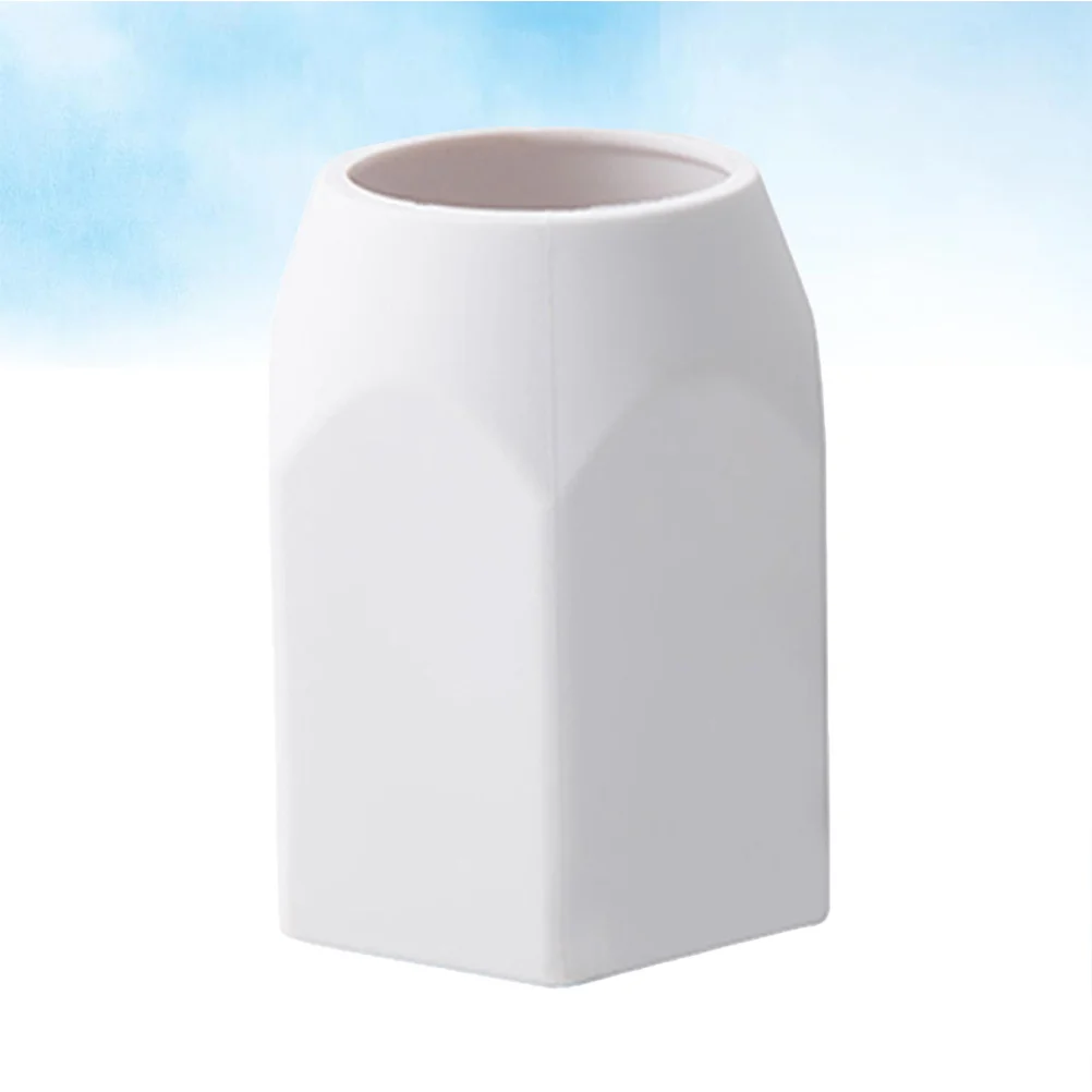 الأبيض سيليكون قلم رصاص حاكم حامل مكتب منظم قرطاسية لمكتب المنزل المدرسة هدية تخزين حامل قلم