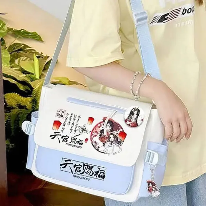 

Черный, синий, коричневый, фиолетовый, розовый, небесные официальные предложения, благословение, Tian Guan Ci Fu, сумки через плечо через плечо, школьные аниме-игры