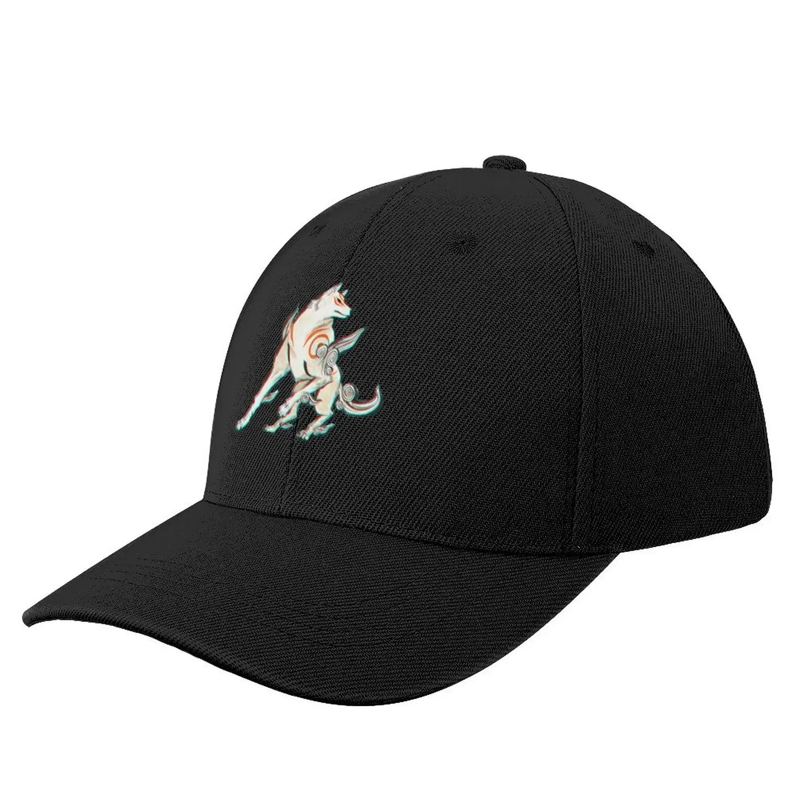 

3D Amaterasu (Okami) Baseball Cap black Military Tactical Cap Golf Hat funny hat Golf Wear Men Women's
