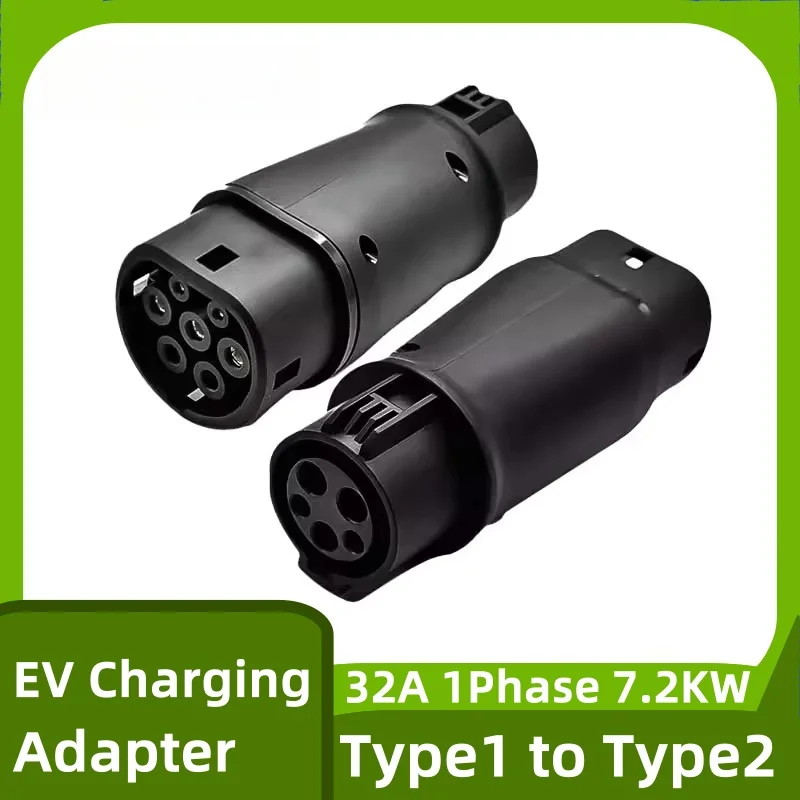 Adaptador de carregador ev para type1 para type2 adaptador de carro elétrico eves conversor sae j1772 para IEC62196-2 carregamento de veículo elétrico