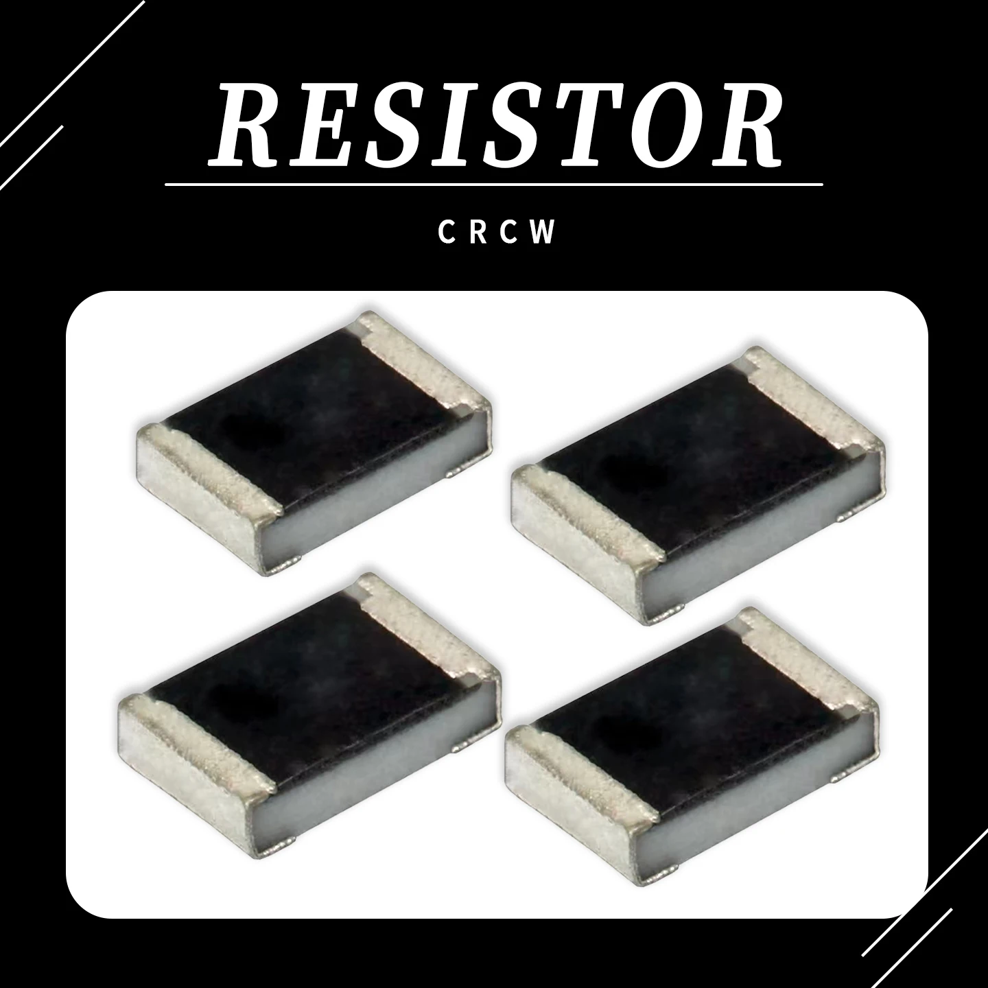 100pcs 1% 5% Precision Resistors 16 51 150 220 820 Ohm 1.5 3 3.3 5.23 75 750 KOhm 0.5W 0.25W CRCW121016R0JNEA SMD Film Resistors
