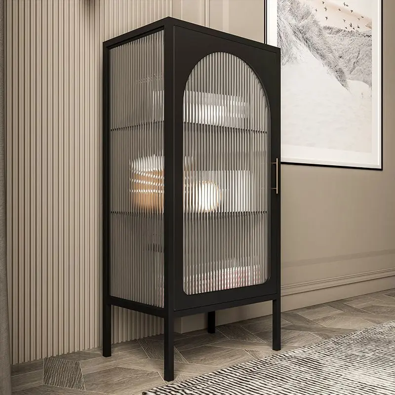 Nordic living room three-bucket cabinet storage sidecabinet storagecabinet displaycabinet shelf glass teacabinet winecabine