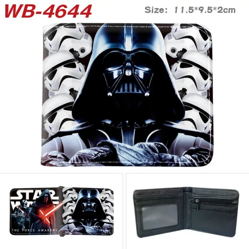 Star Wars Storm Trooper PU Leather Men Wallets Zipper Short Desigh Card Holder Folding Wallet Coin Purse Fashion Soft Wallet New