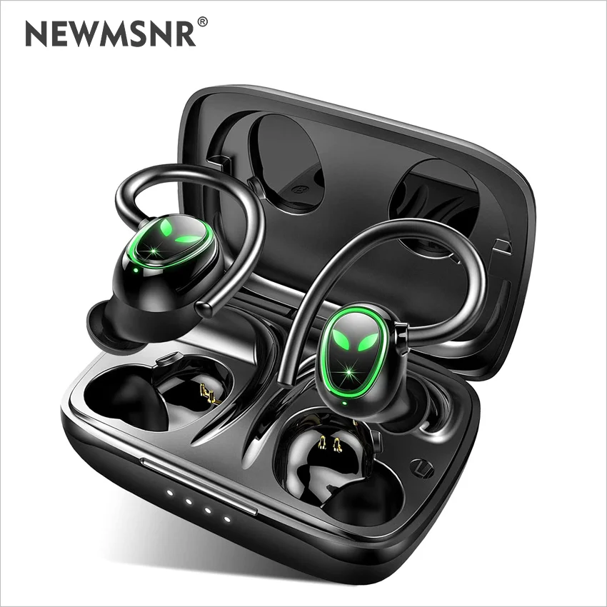 TWS Wireless Bluetooth 5.1 Earphones LED Sports Waterproof Earbuds Stereo Bass Headsets Touch Control Earphones With Microphone