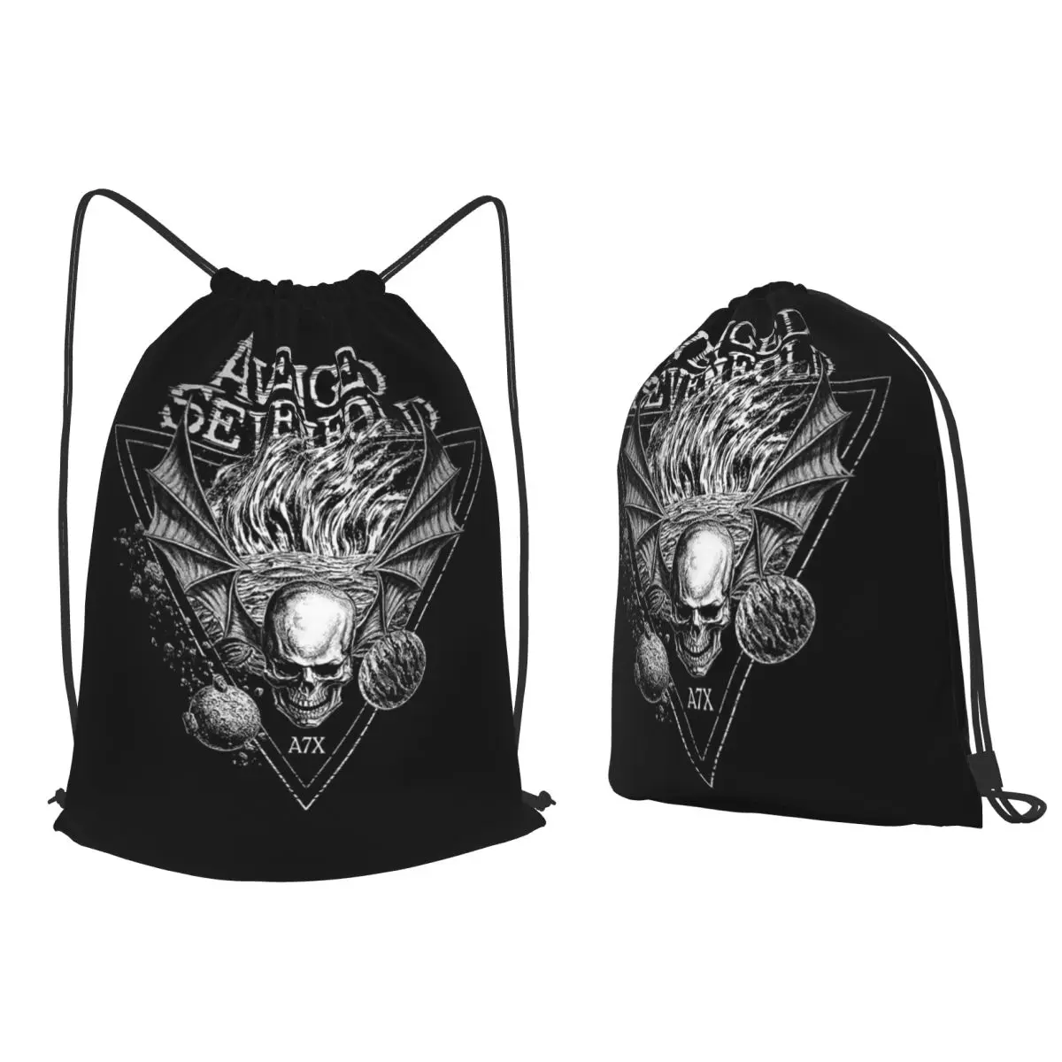 Avenged Sevenfold Backpacks Portable Drawstring Bags Storage Bag Book Bags for Man Woman Students