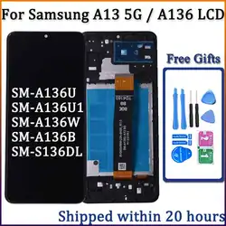 6.5'' For Samsung A13 5G A136 LCD Display With Touch Screen Digitizer For Samsung A136  A136B A136U LCD