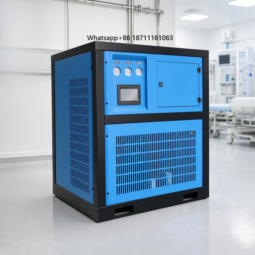Refrigerated Air Dryer 16 Bar Working Pressure 1.2 13 Nm3/min Eco-Friendly Refrigerant Automatic PLC Pump Gearbox Motor Food