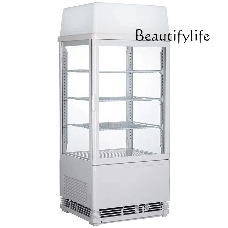 

Glass beverage refrigerated display cabinet Commercial cake vertical fresh-keeping cabinet