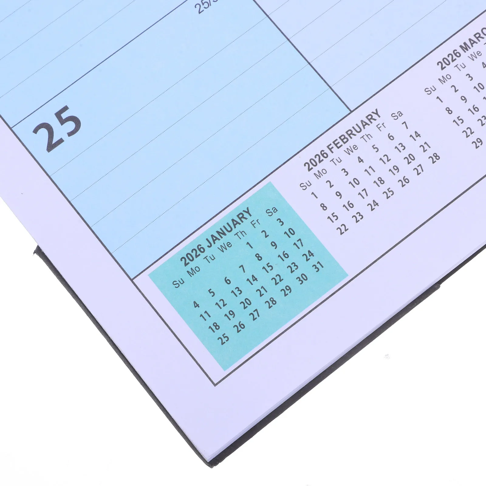 

5pcs 5 Pieces Calendar for Office Aesthetic Wall Hanging Planner English Family Monthly