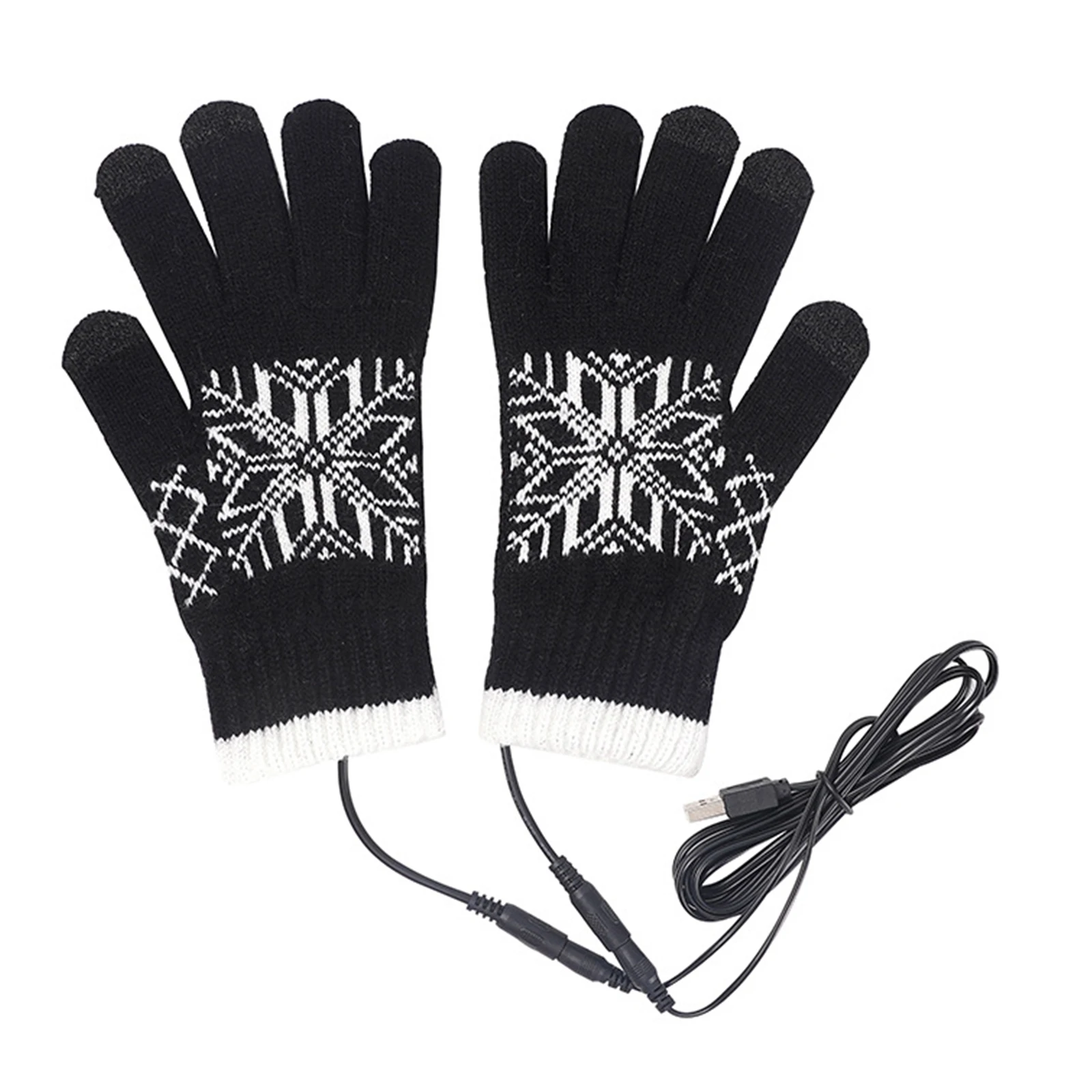 

USB-перчатки с электрическим подогревом, ветрозащитные, с сенсорным экраном, грелки для рук, противоскользящие мотоциклетные термоперчатки для кемпинга, пешего туризма
