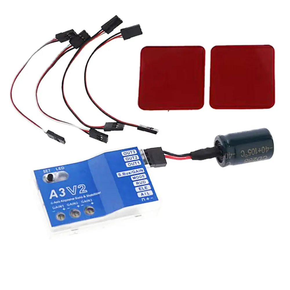 A3 V2 3-Axis Gyro Flight Controller Precision Stabilizer for RC Airplane Fixed-wing Helicopter Models