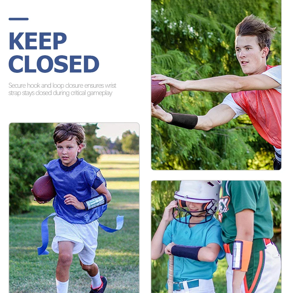 

2pcs Tactical Wristbands Football Playbook Arm Bands Youth Sports Gear Softball Basketball Training Wristband Secure