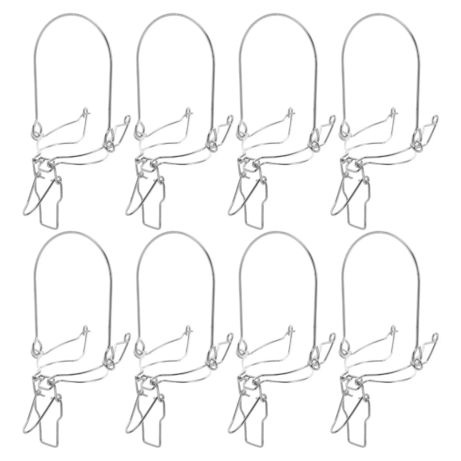 8Pcs Metal Buckle for Glass Jars Wire Lock Clip Sealing Performance Buckle Airtight Fermented Drink Container Fastening