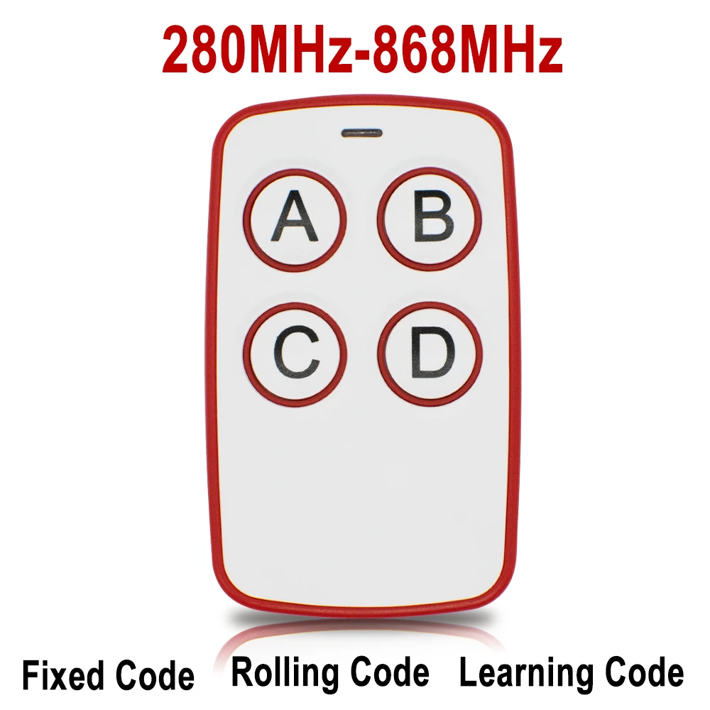 Télécommande universelle de porte multi-fréquence 280-868MHz, duplicateur 433.92MHz, transmetteur de Code roulant, commande de porte-clés