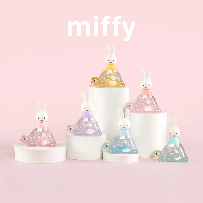 

Симпатичная слепая коробка Miffy Turtle Series, милая мини-фигурка, модель, украшение для рабочего стола и автомобиля, слепая коробка, подарок на складе
