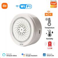 Xiaomi Alarm Smart Siren Wifi Alarm Sensor Sound Light Alert USB Smart Sensor Compatible With Alexa Google For Home Security