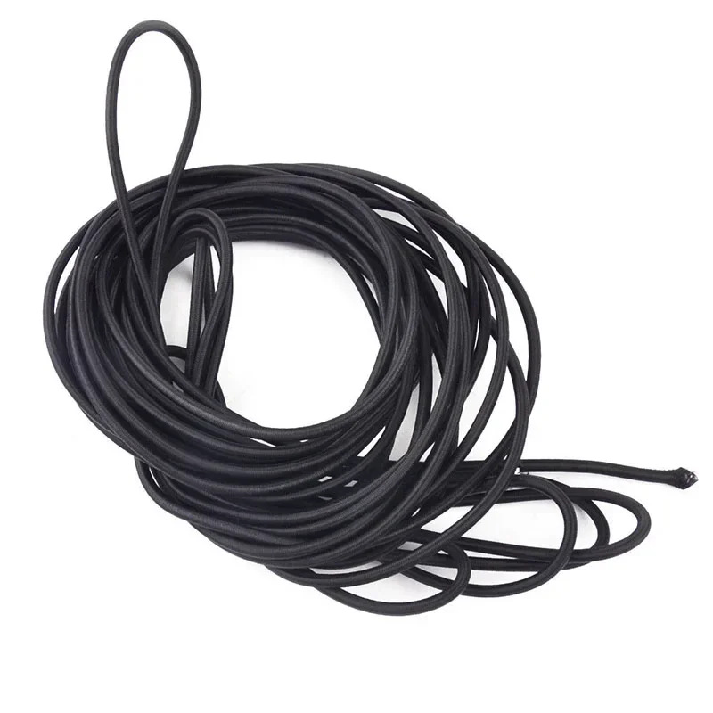 10m Black High Tension Cord Bungee Elastic Rope Cord For Roof Racks /trailers /ground Sheets /tarpaulin /boats /caravans Home