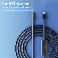 Industrial Endoscope Camera for iOS System HD 960P Waterproof Inspection Sewer Borescope Camera for Checking Car