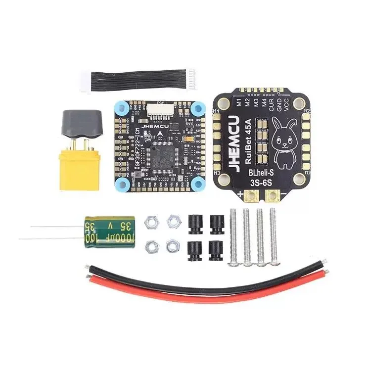 JHEMCU F722 Fly Tower F7 Flight Controller 45A 55A 4‑in‑1 ESC 3‑8S FPV Racing Crossing Drone RC Quadcopter Parts