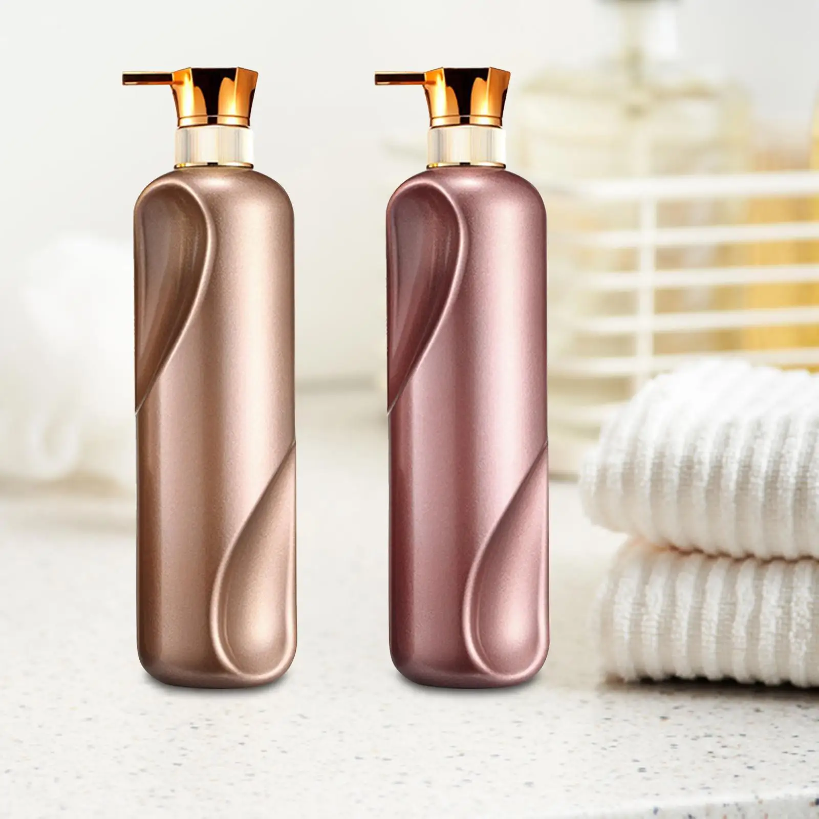 Manual Pump Soap Dispenser Large Capacity Refillable Liquid Soap Storage Salon Conditioner Dispenser Leakproof for Home Bathroom