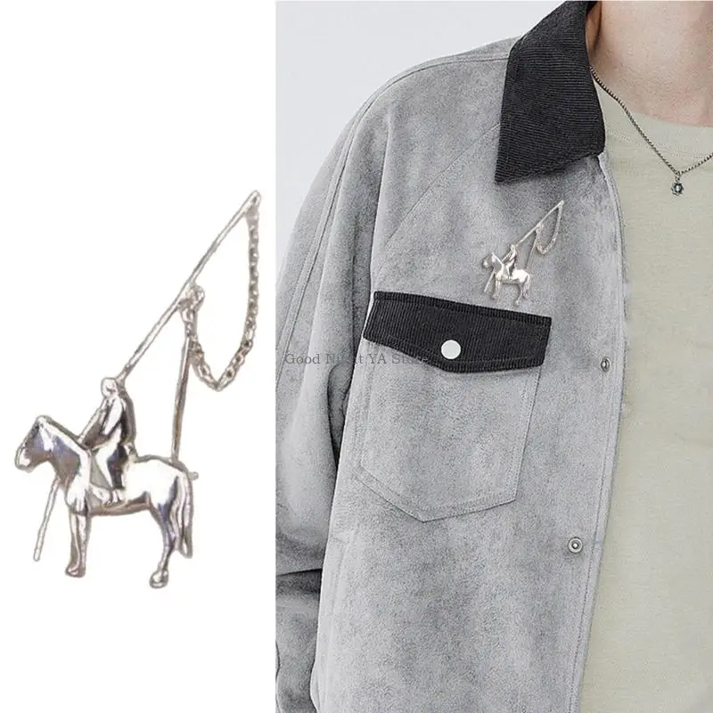 

Stylish Accessory Brooch Unisex Overcoat Brooch Decoration for Special Event