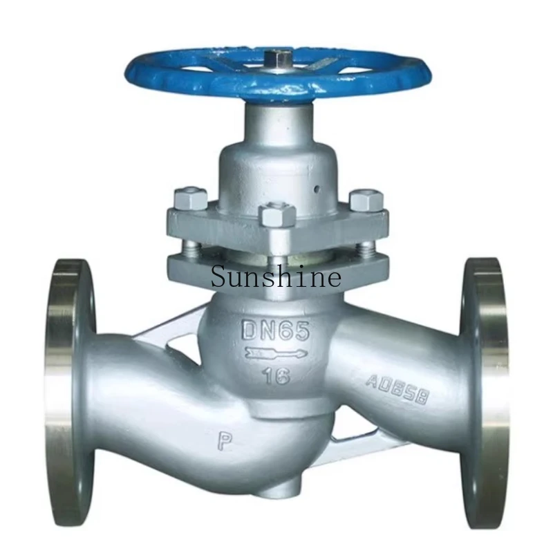 

Stainless steel plunger valve U41SM-16P flange high temperature steam boiler globe valve UJ41H