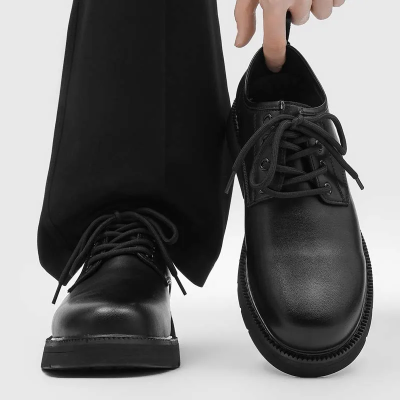 

Flat Mens Formal Shoes Luxury Handmade Quality Comfortable 2026 Autumn Fashion Daily Round Toe Wedding Party Shoes for Male