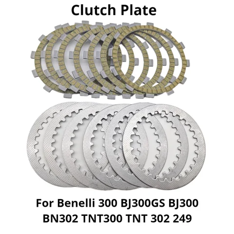 오토바이 마찰 디스크 클러치 플레이트 세트, Benelli 300 BJ300GS BJ300 BN302 TNT300 BJ BN TNT 300 302 249