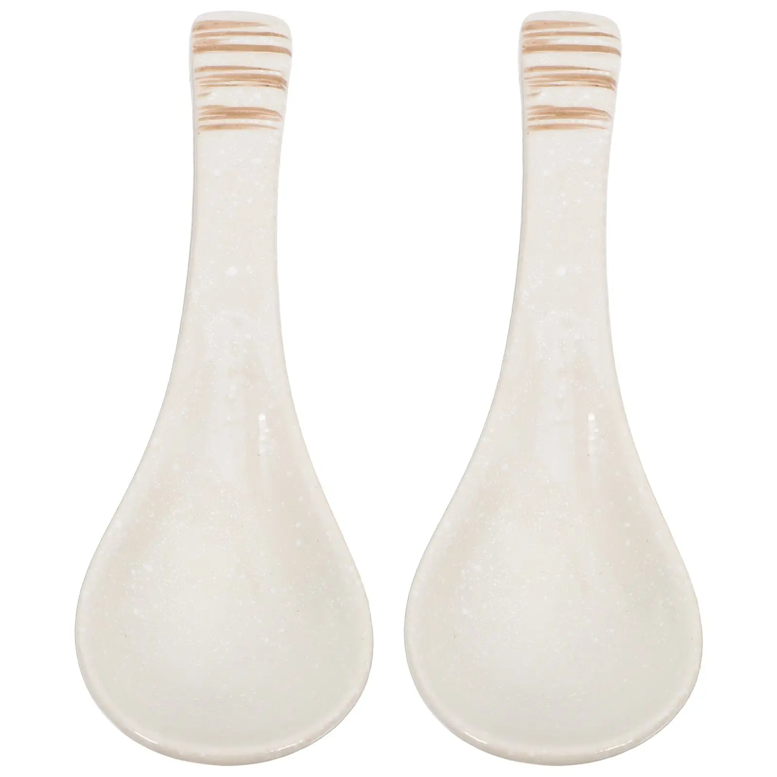 

Delicate Noodle Utensil Retro Kitchen Spoons Ceramic Dinner Soup Asian Japanese-style