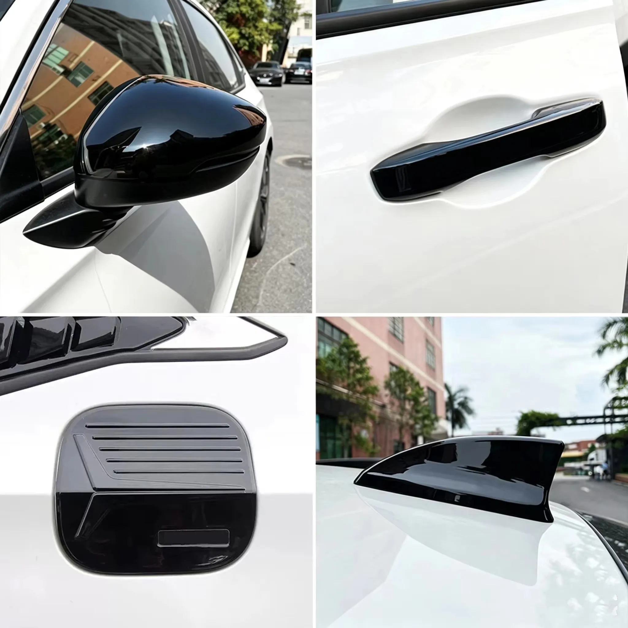 Exterior Body Kit for Honda 11th Gen Civic Integra Car Side Mirror Covers Door Handle Bowl Fuel Tank Trims Accessories