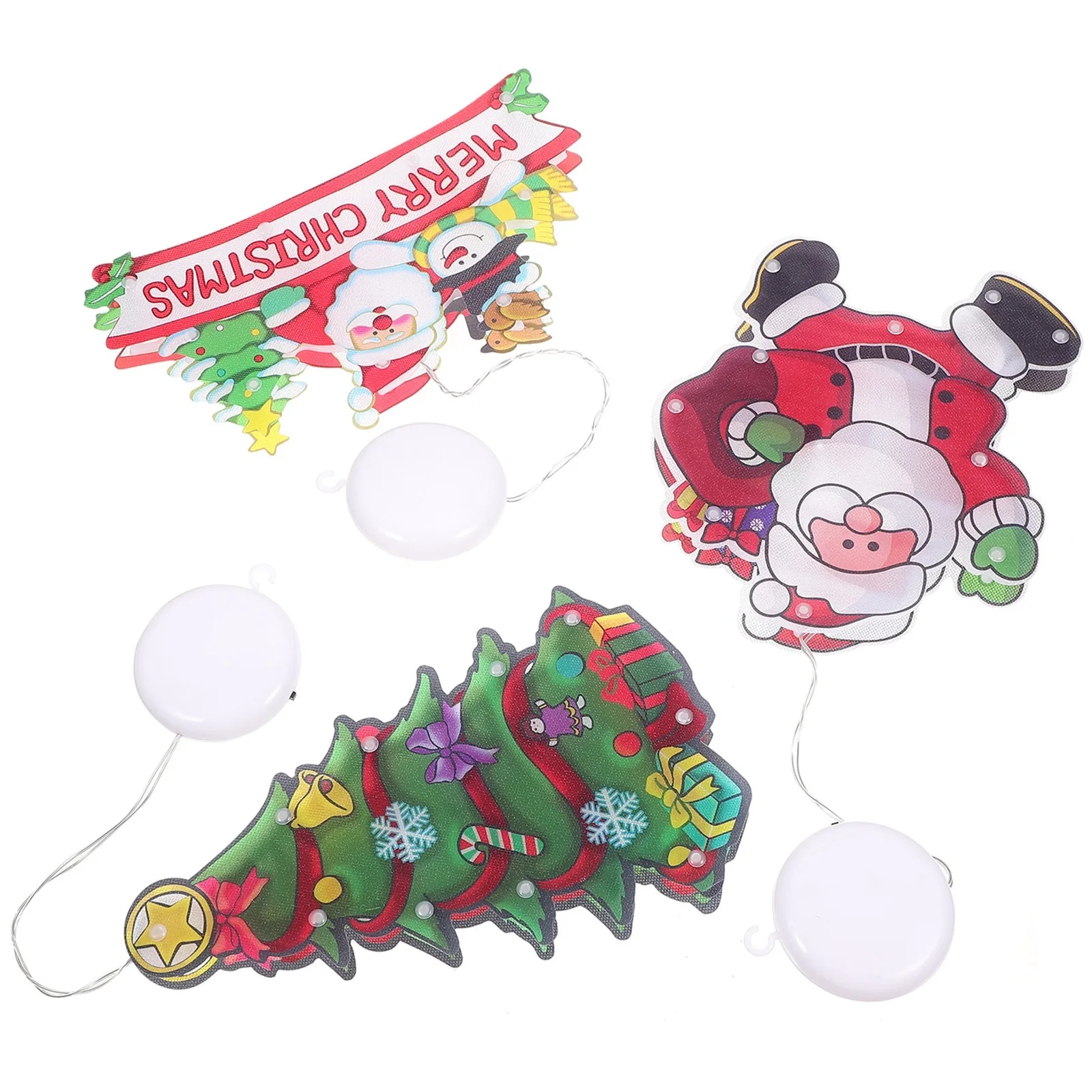 3 قطعة عيد الميلاد ديكور نافذة ضوء مصاصة مصباح عيد الميلاد موضوع حفلة المنزل متجر عطلة الديكور عيد الميلاد ضوء احتفالي #1