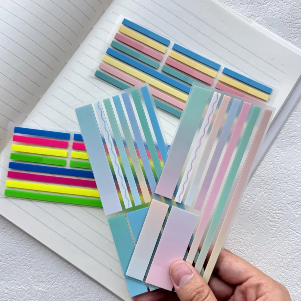 KindFuny-notas adhesivas transparentes, pestañas de índice de notas, banderas de flechas para marcador de página, pegatinas para planificador, oficina y escuela