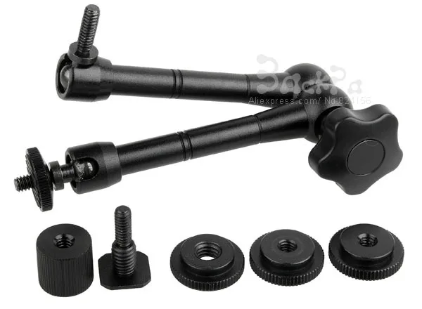 11 pollici/290mm Magic Arm DSLR Rig Camera Camcoder Monitor LCD Flash Light 1/4 femmina maschio vite presa accessori