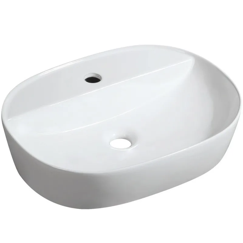 Square art basin, simple and high-quality bathroom supplies, ultra-thin wash basin, ceramic integrated basin.