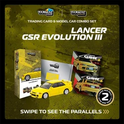 **Pre-Order** Tarmac Work 1:64 Lancer GSR Evolution III Yellow Diecast Model Car